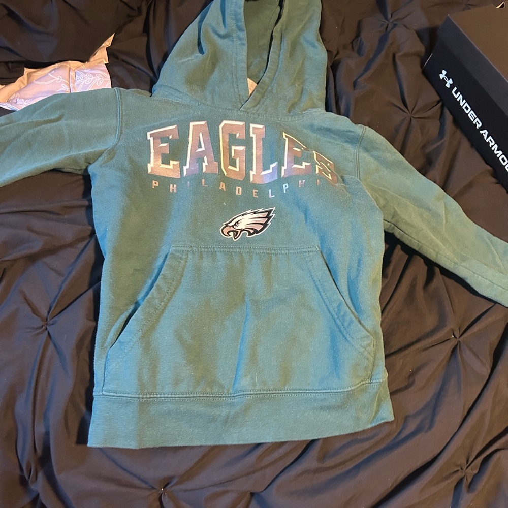 NFL Eagles Kids Green Hoodie